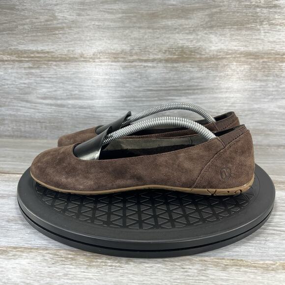 Merrell Women’s Mimix Bond Suede Brown Ballerina Ballet Flats Size 7 - Picture 1 of 11